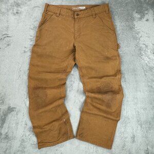 CARHARTT Distressed Rugged Flex Relaxed Fit Duck Utility Work Carpenter Pant Y2K